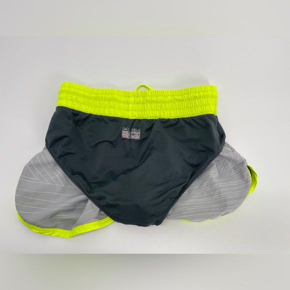 Under Armour Women's Neon Yellow and Gray Shorts - Picture 6 of 8